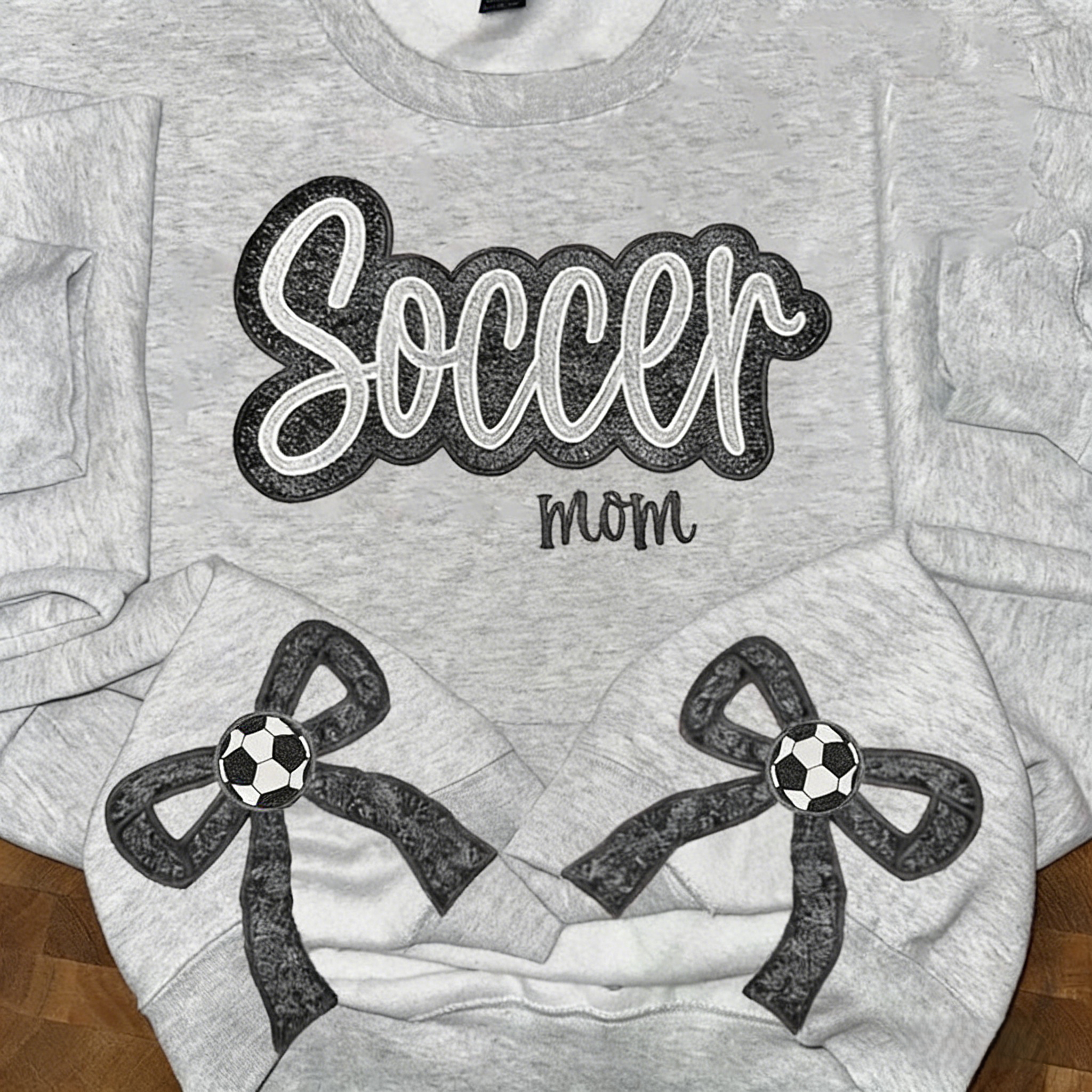 Proudstitch Sport Mom Side Bows Apparel Team Spirit Customizable Sweatshirt Hoodie