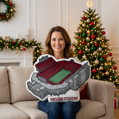 Gaylord Family Oklahoma Memorial Stadium Plush Pillow