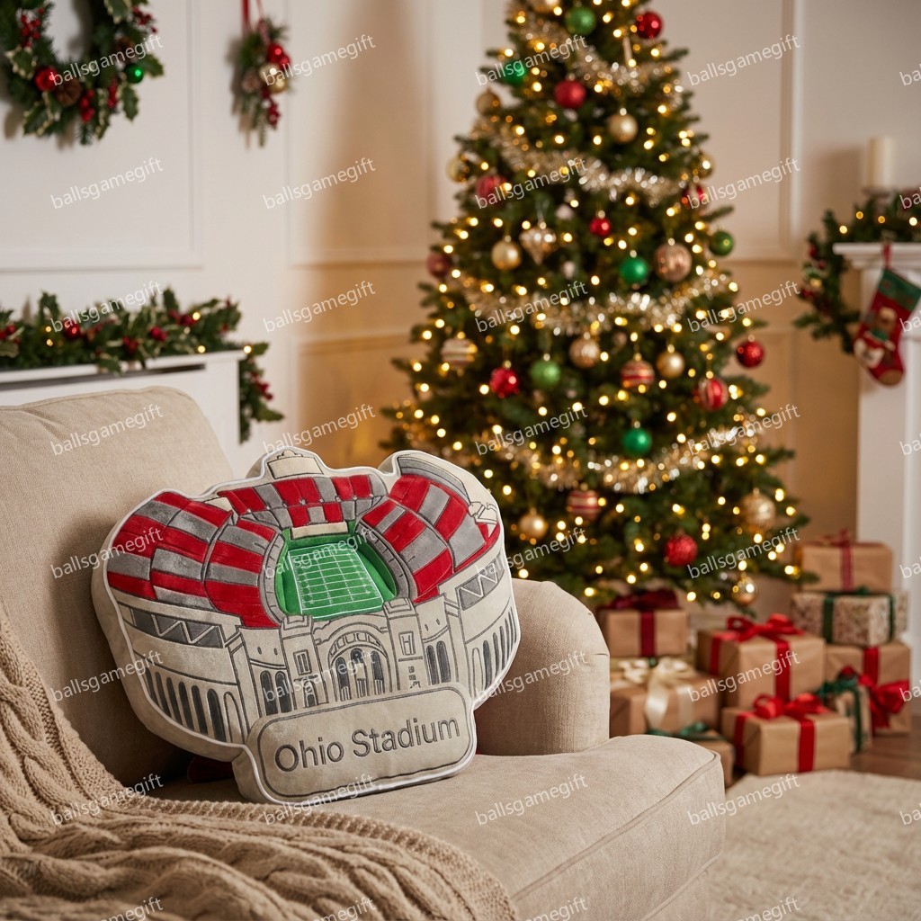Ohio Stadium Plush Pillow