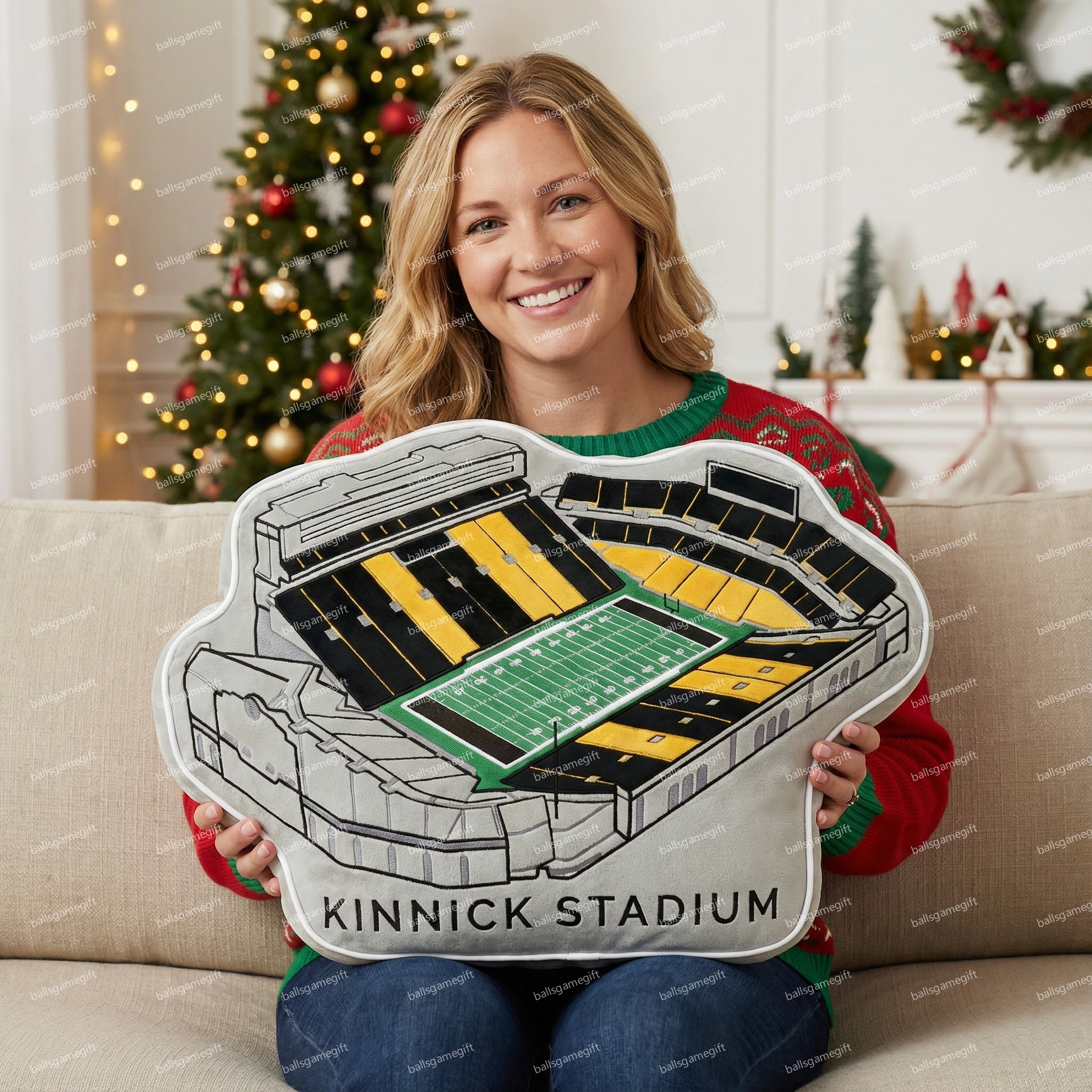 Kinnick Stadium Plush Pillow