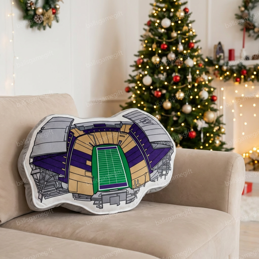 Husky Stadium Plush Pillow