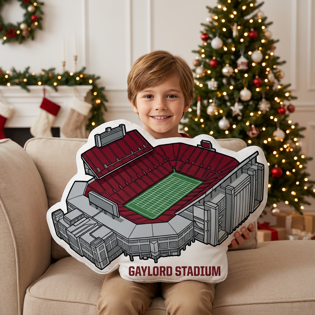 Gaylord Family Oklahoma Memorial Stadium Plush Pillow