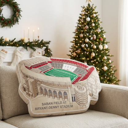 Saban Field At Bryant Denny Stadium Plush Pillow
