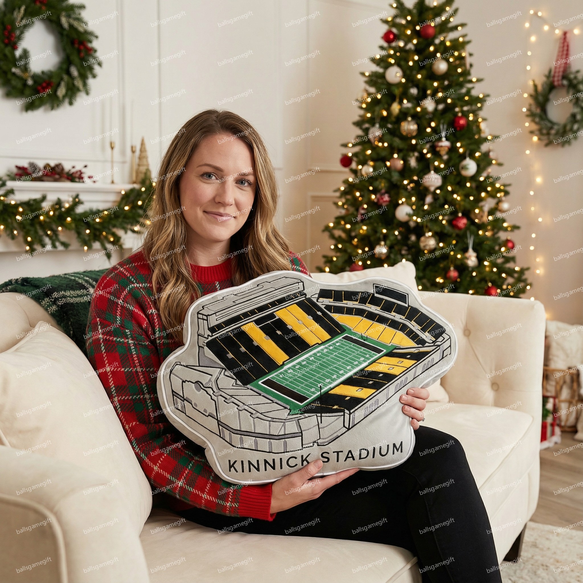 Kinnick Stadium Plush Pillow