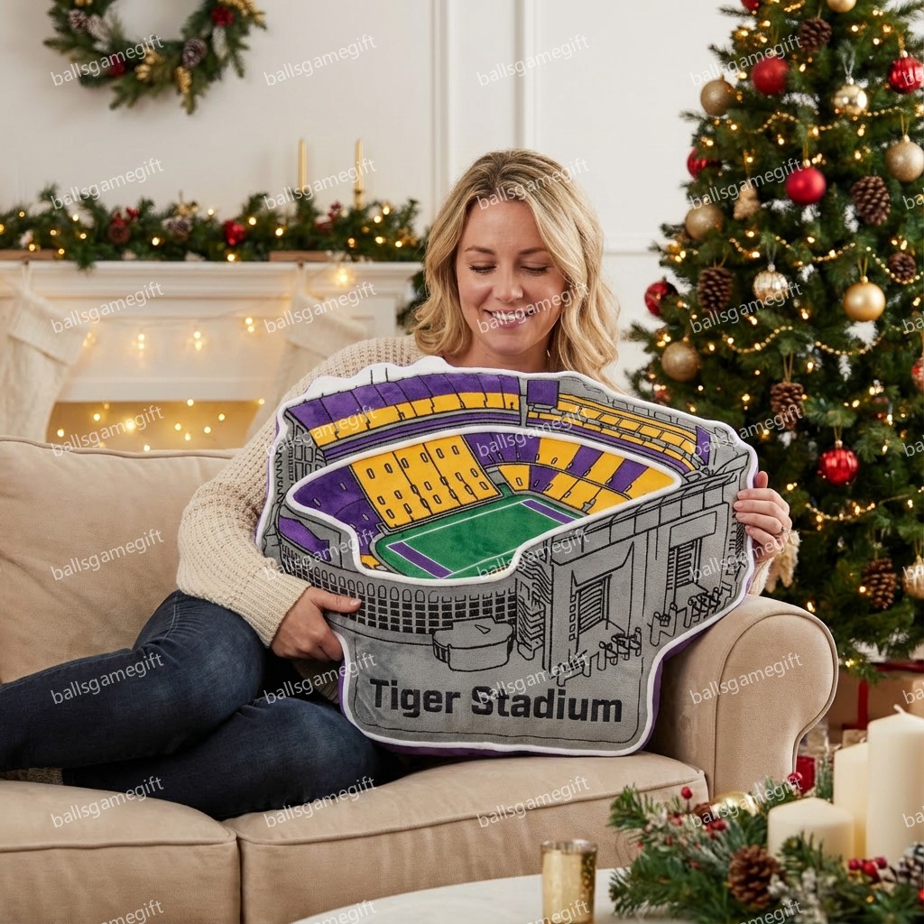 Tiger Stadium Plush Pillow