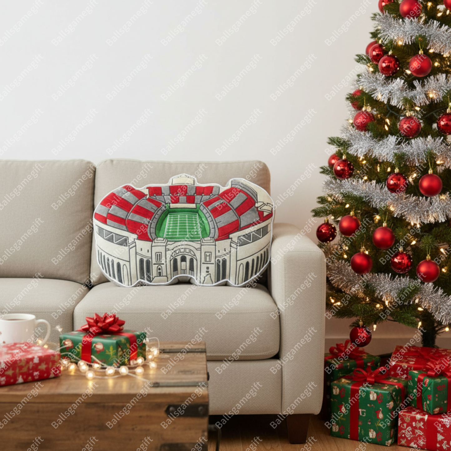 Ohio Stadium Plush Pillow