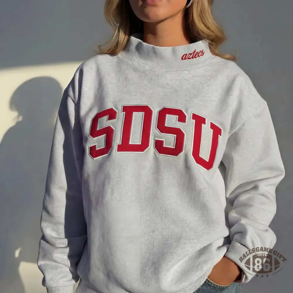 Custom Embroidered Mock Neck Team Name Sweatshirt Gifts for Sports Fans