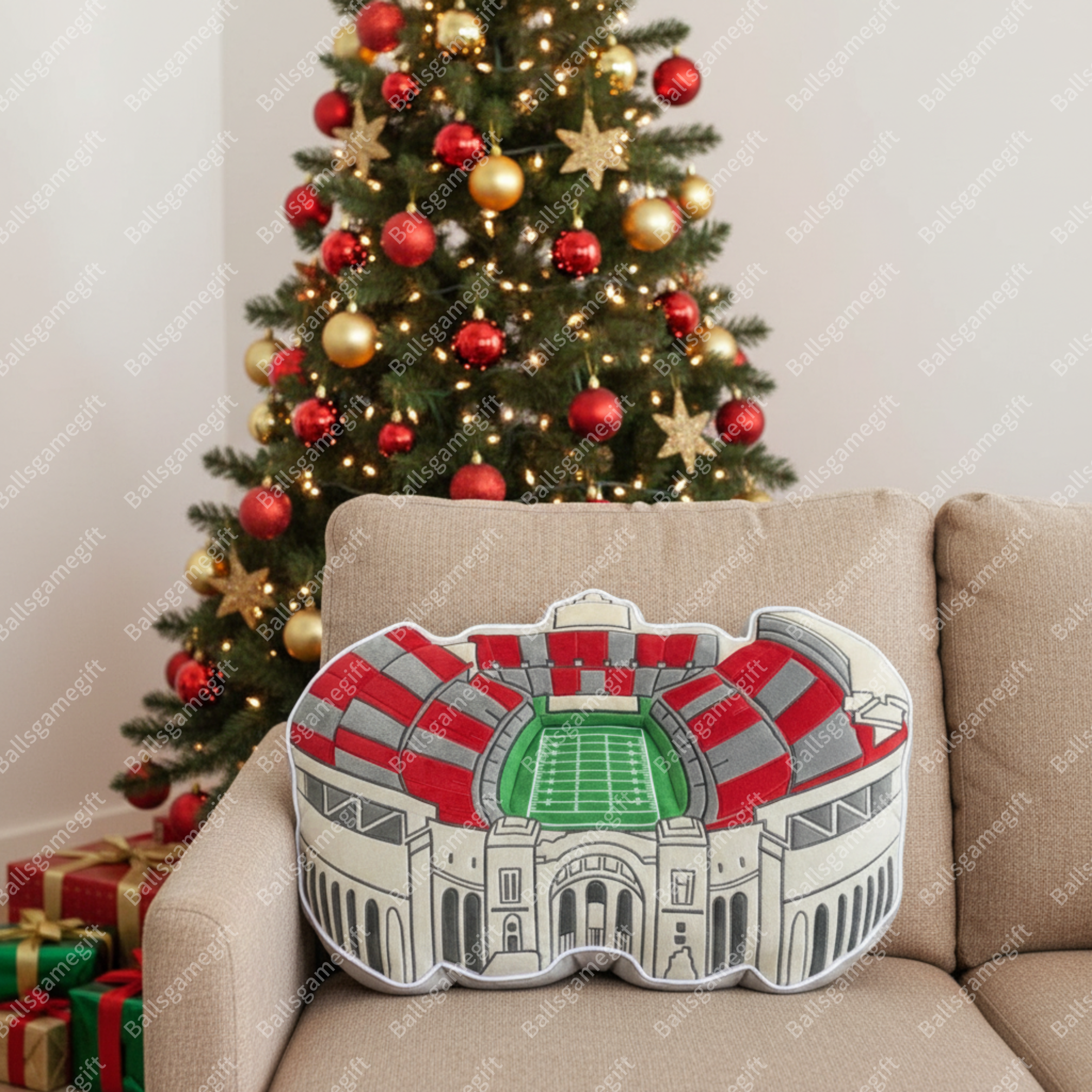 Ohio Stadium Plush Pillow