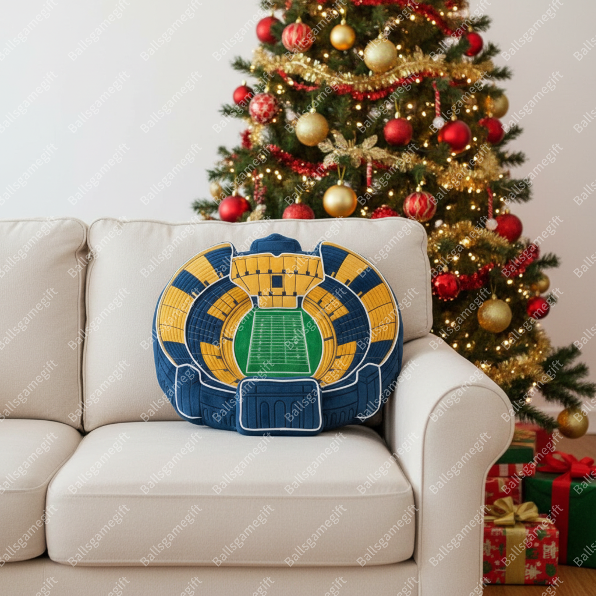 Michigan Stadium Plush Pillow