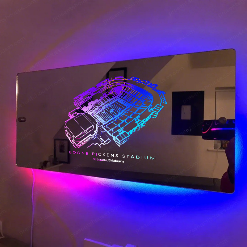 Boone Pickens Memorial Stadium Mirror Light-Gifts For Sports Lovers