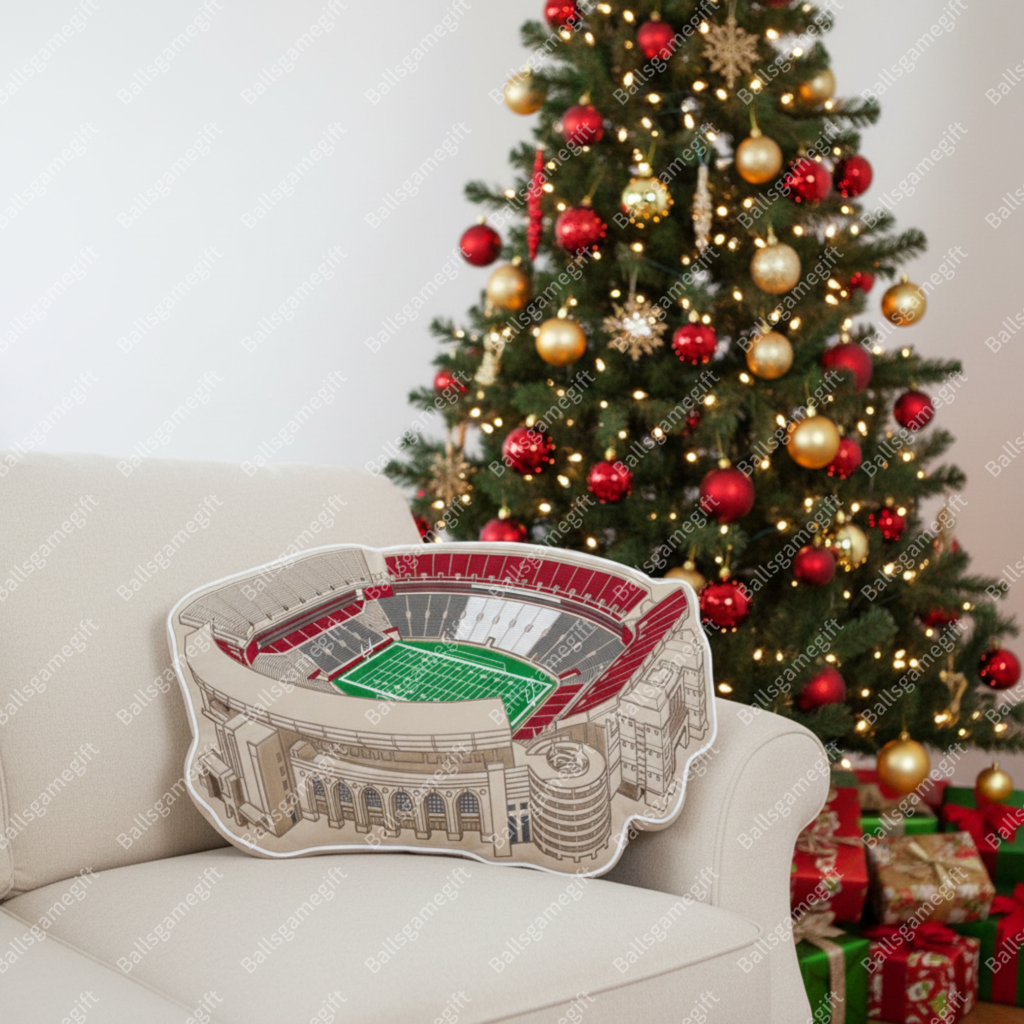 Saban Field At Bryant Denny Stadium Plush Pillow