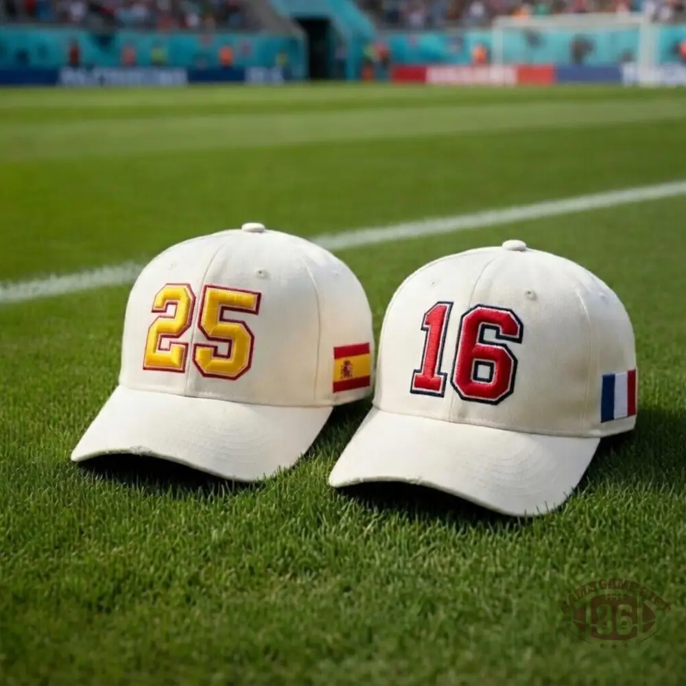 2026 World Cup Custom Soccer Hat | 3D Embroidered Number + National Flag Baseball Cap
