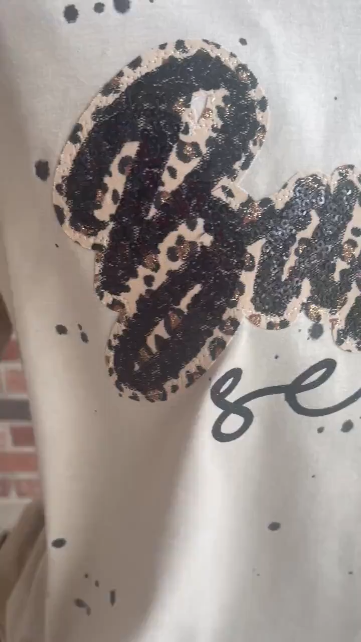 Customizable Baseball Season Leopard Splatter Tee - Make It Your Own Game Day Vibe