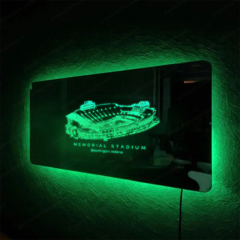 Memorial Stadium (Indiana) Stadium Mirror Light-Gifts For Sports Lovers