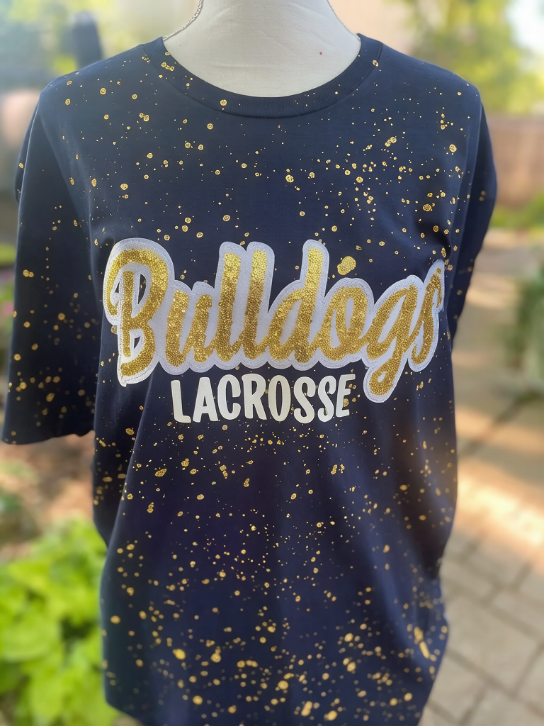 Custom Sports Mom Shirt ✨ Personalized Mascot Tee – Sparkle Game Day T-Shirt for Wrestling Moms