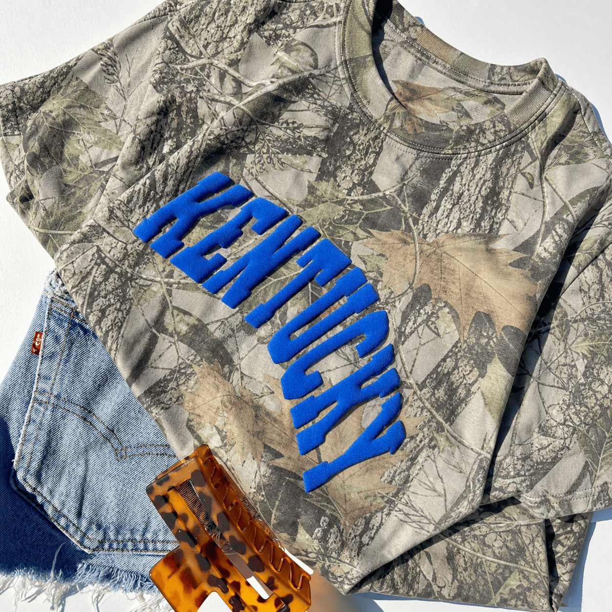 Custom State & City Camo Puff Print Shirt, Personalized Hometown Tee, Sweatshirt & Hoodie