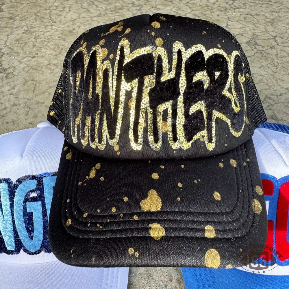 Graffiti Paint Splatter Snapback Hat – Hand-Painted Streetwear Baseball Trucker Cap