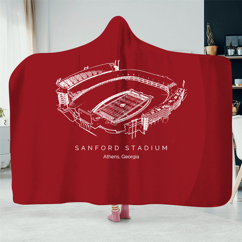 Sanford Stadium -College Football Hat Blanket