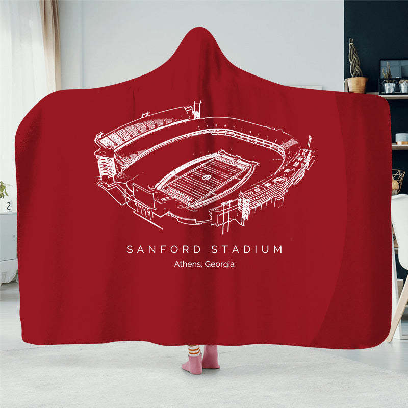 Sanford Stadium -College Football Hat Blanket