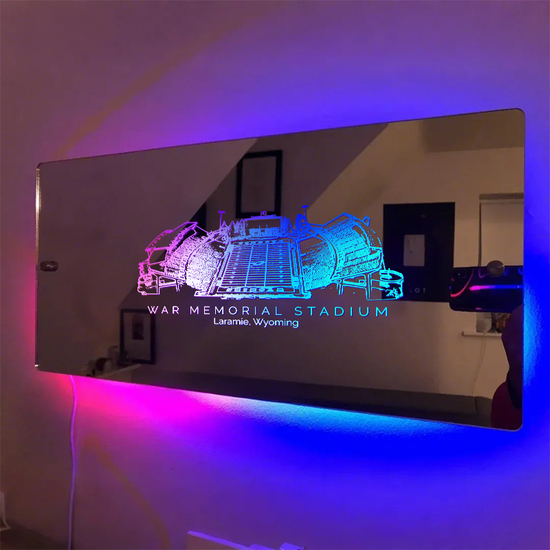 War Memorial Stadium Mirror Light-Gifts For Sports Lovers、Razorbacks、A