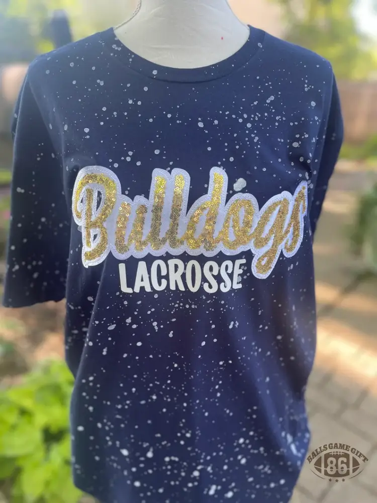 Personalized Team Name Glitter T-Shirt – Custom School Spirit Splatter Tee