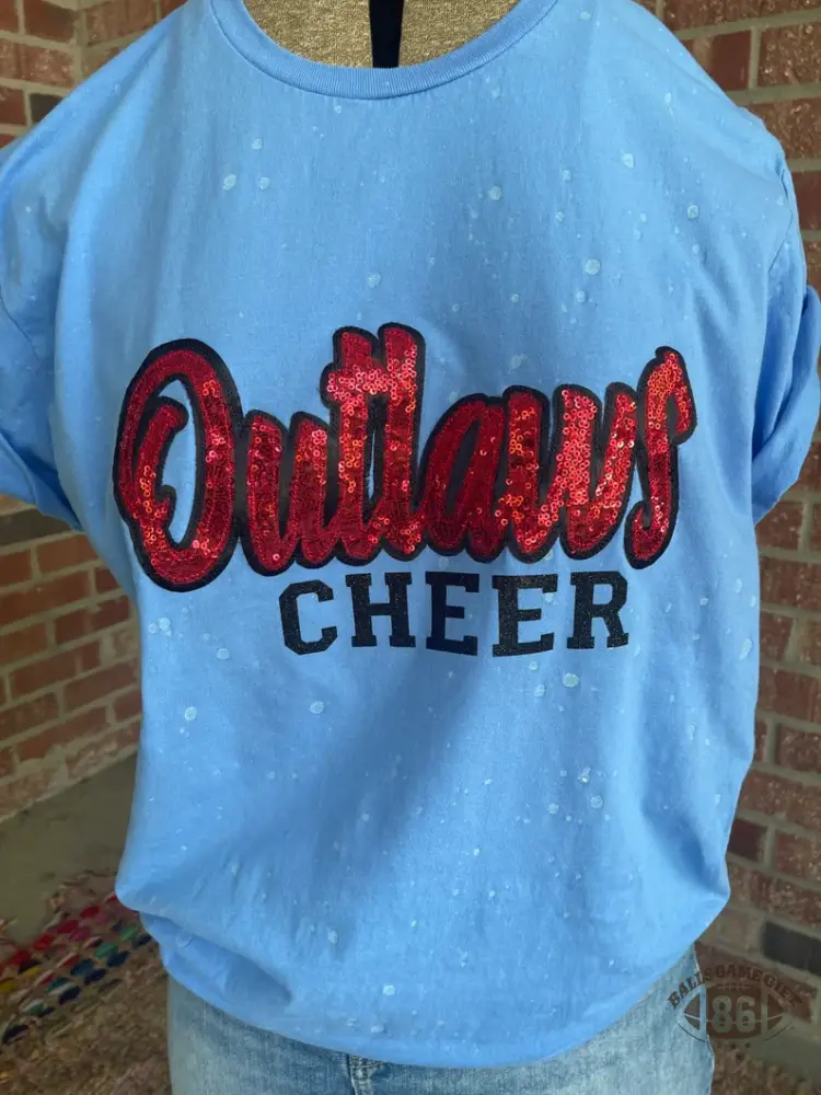 Personalized School Spirit Glitter Tee – Custom Mascot Game Day Shirt