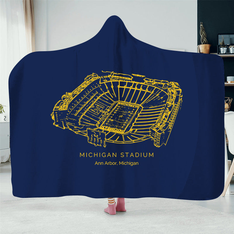 Michigan Stadium -College Football Hat Blanket