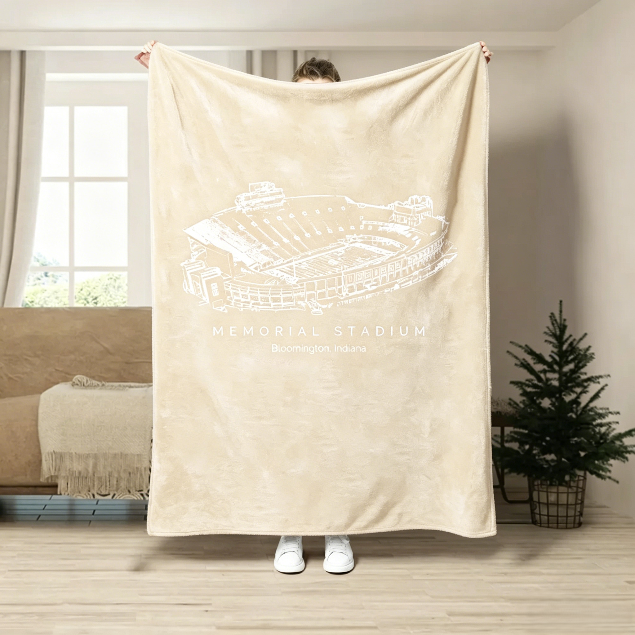 Memorial Stadium (Indiana) -  College Football Blanket