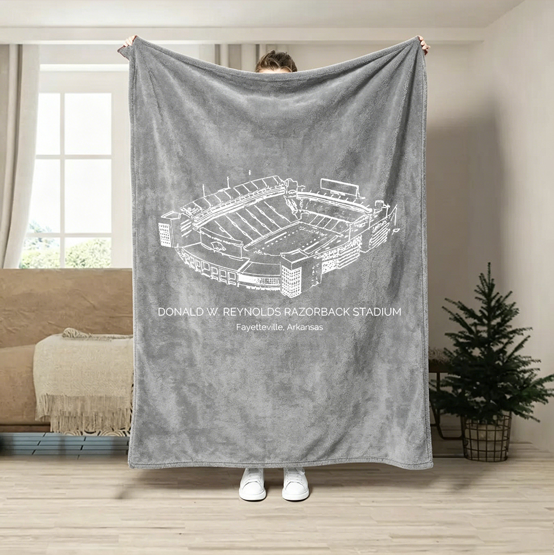 Donald W. Reynolds Razorback Stadium -  College Football Blanket