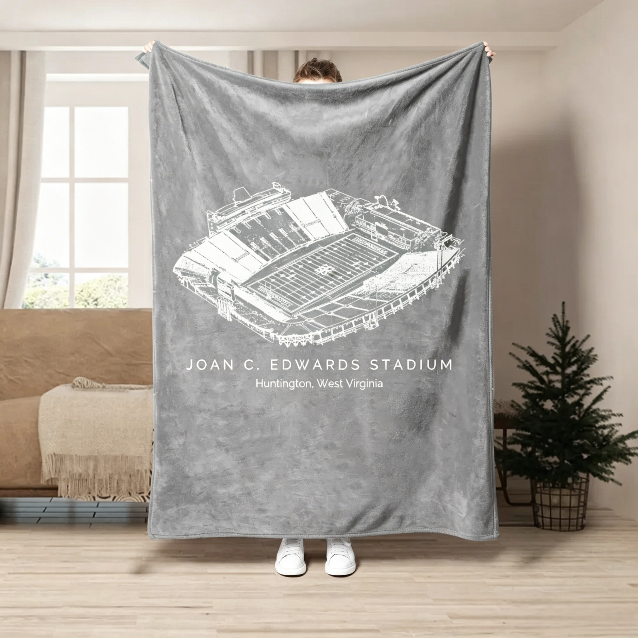 Joan C. Edwards Stadium - College Football Stadium Blanket