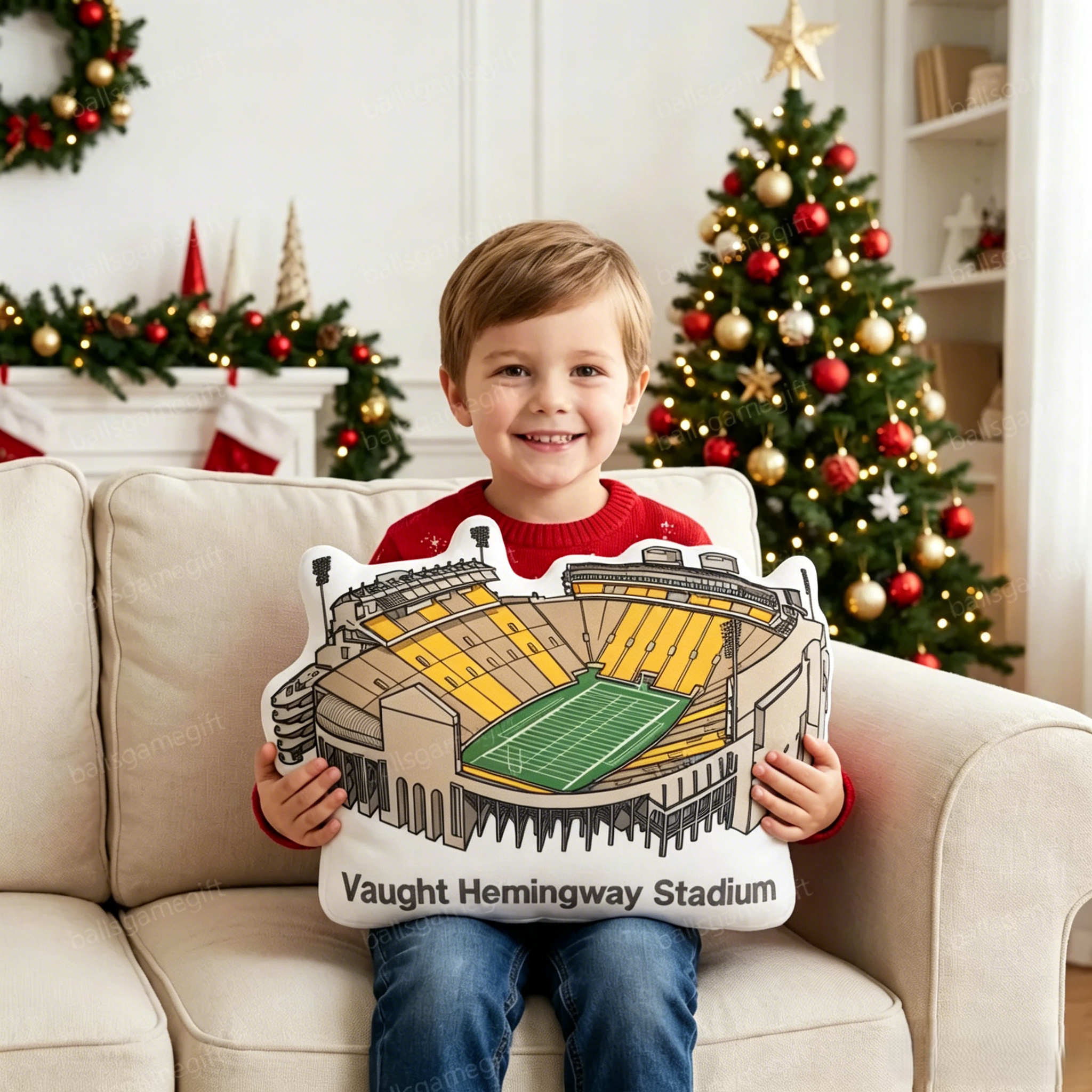 Vaught-Hemingway Stadium Plush Pillow
