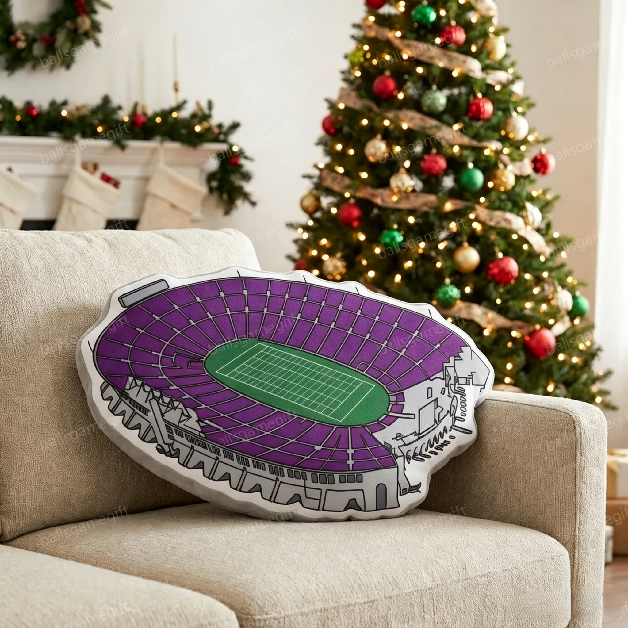 Memorial Coliseum Plush Pillow