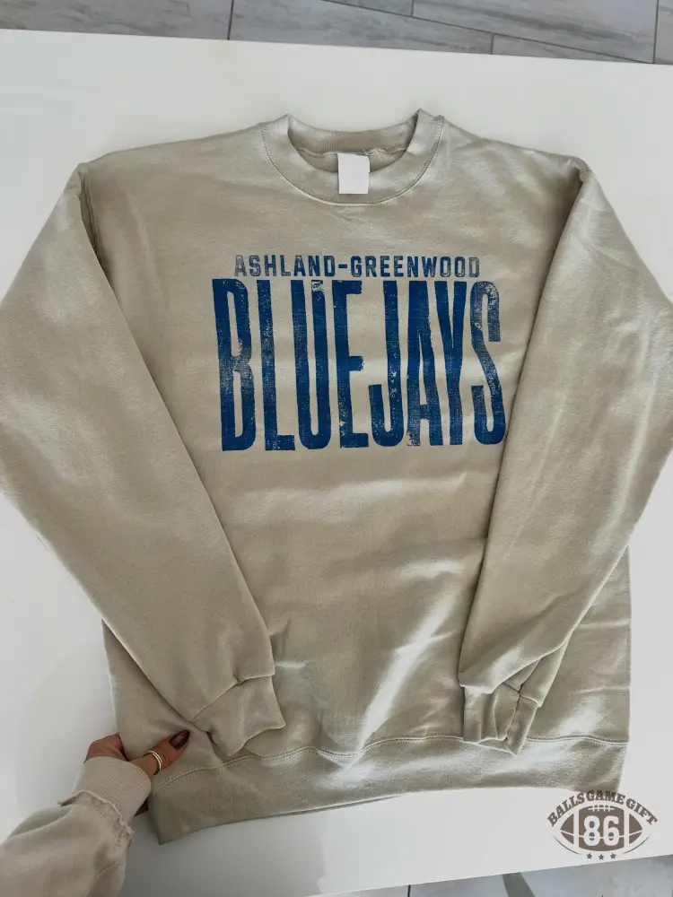 Retro Distressed Mascot Sweatshirt - Custom School Spirit T-shirt