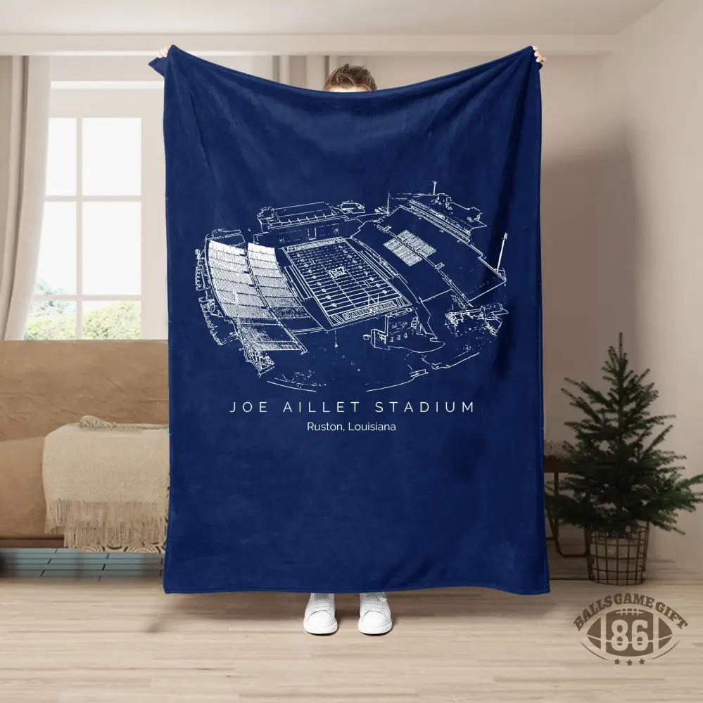 Joe Aillet Stadium - Louisiana Tech Bulldogs football,College Football Blanket