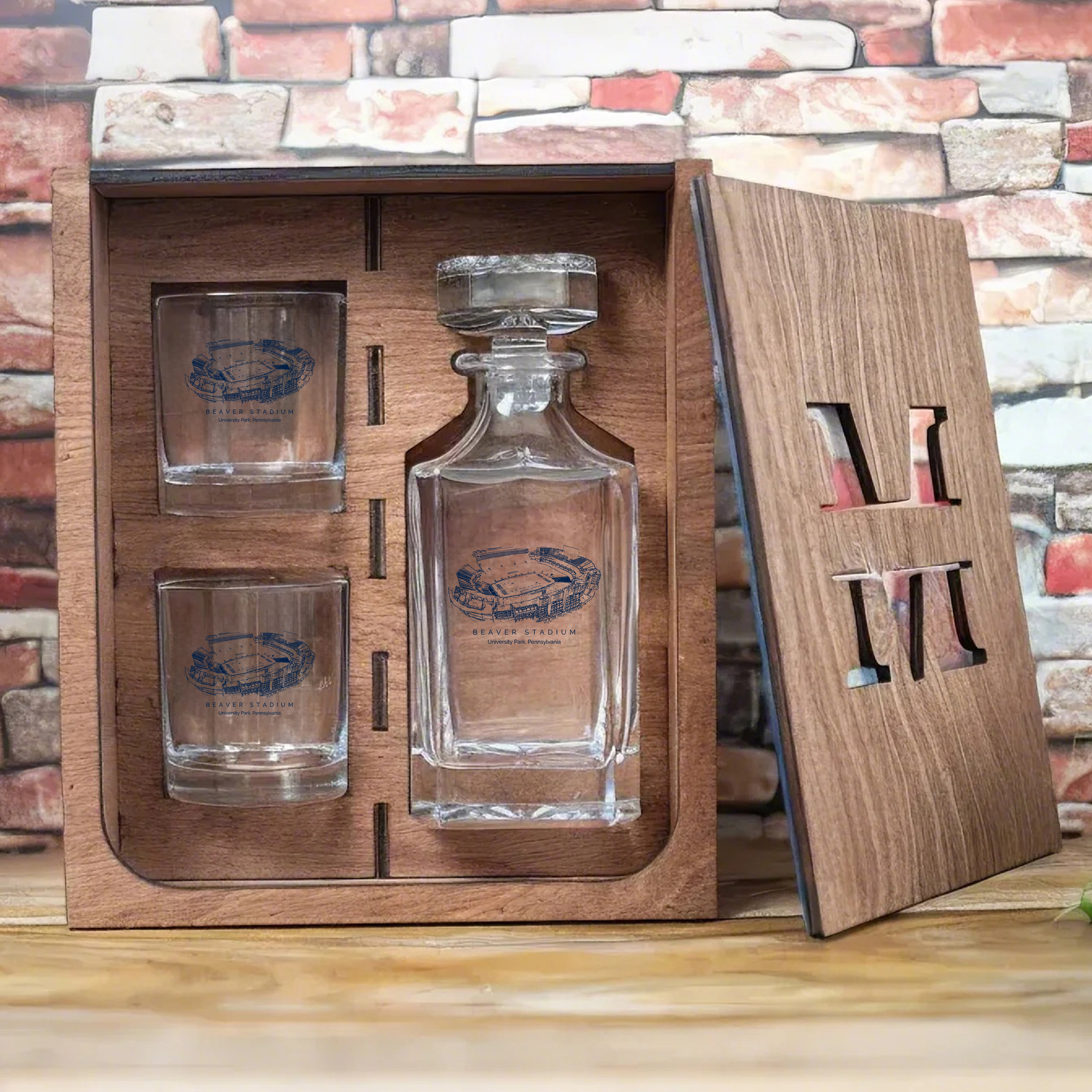 Beaver Stadium - Penn State Nittany Lions Whiskey Set 
