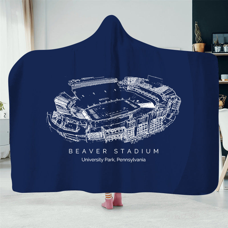 Beaver Stadium -College Football Hat Blanket