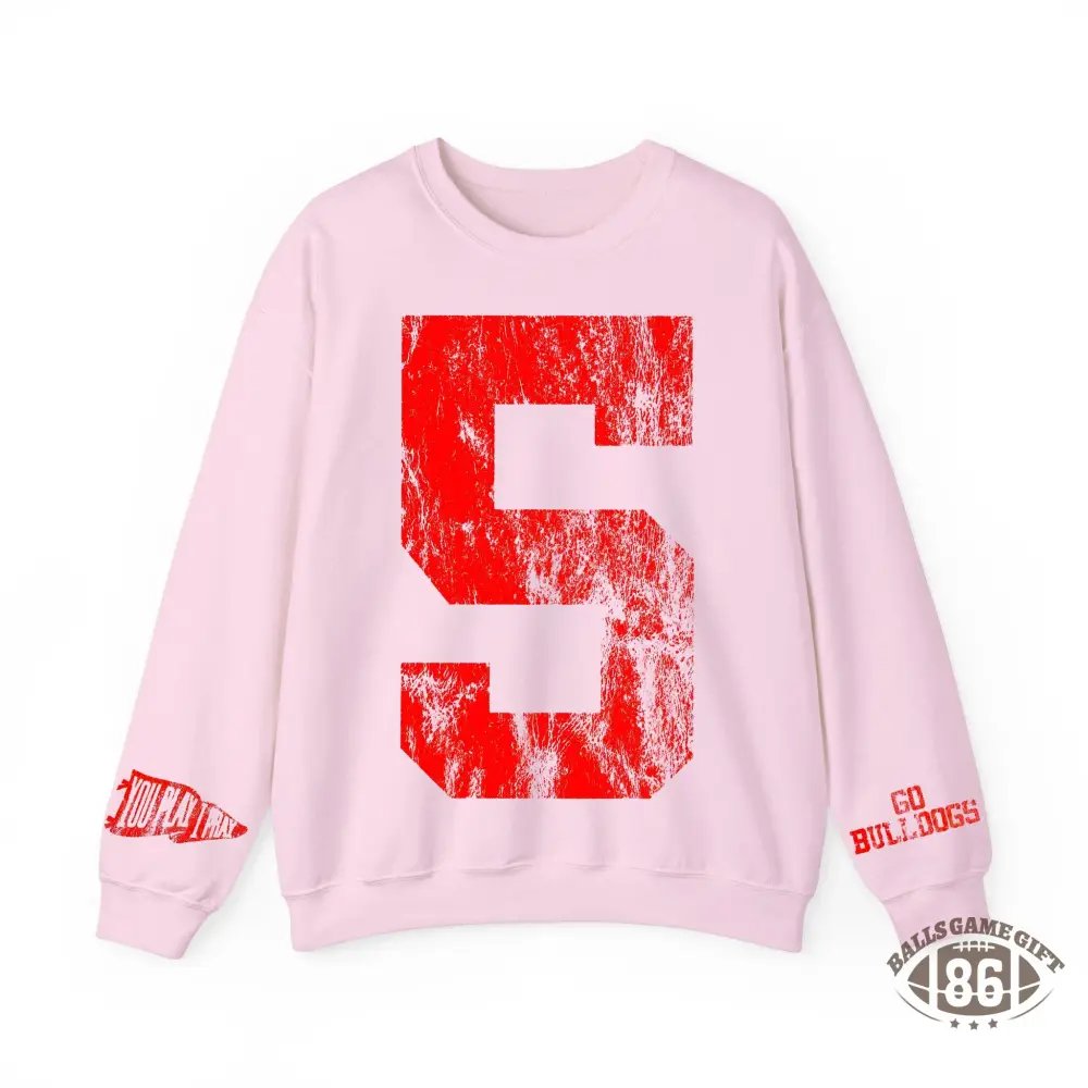 Custom Vintage Varsity Number or Letter Sweatshirt | Personalized Print Team Birthday or City Hoodie | Gifts for Sports Mom