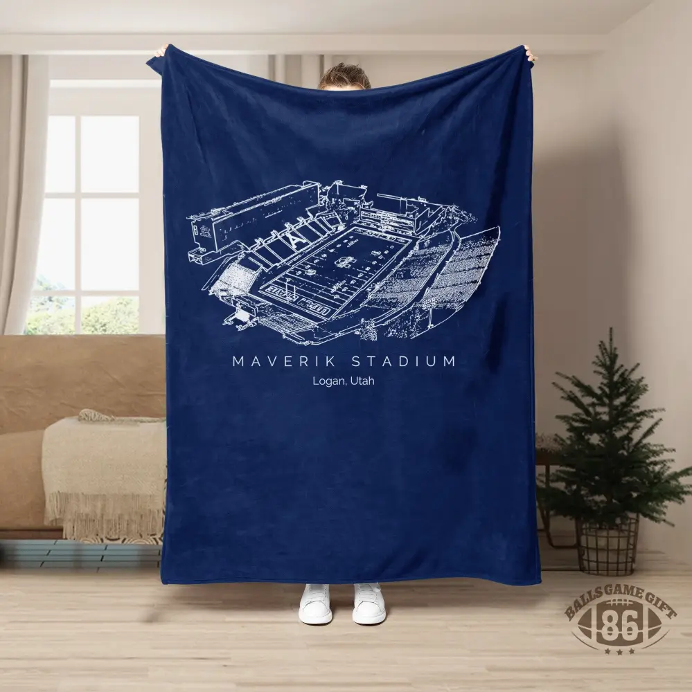 Maverik Stadium - Utah State Aggies football,College Football Blanket