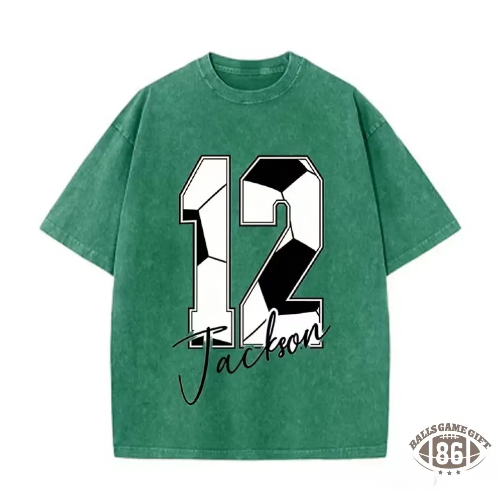 Custom Soccer Name & Number Tee