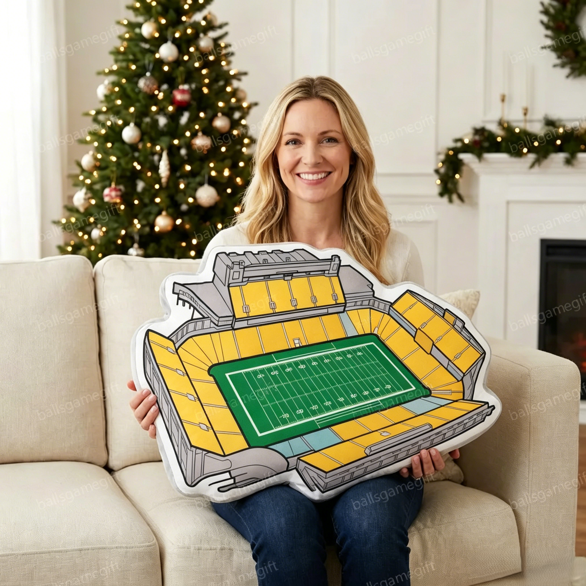 Alumni Stadium Plush Pillow
