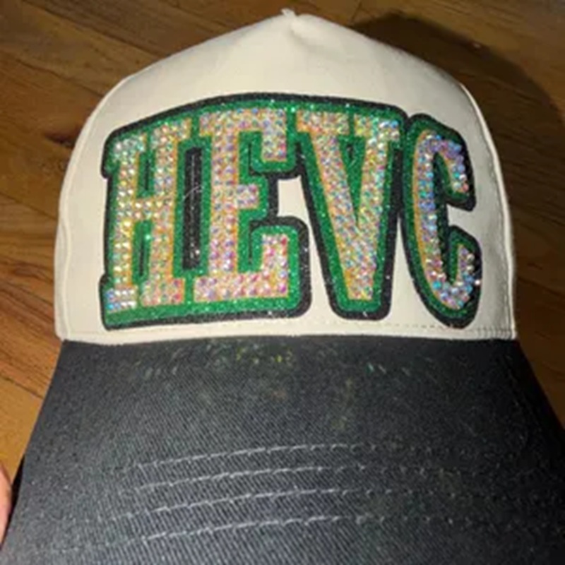 Custom Sports Mom Rhinestone Hat – Personalized Game Day Cap✨