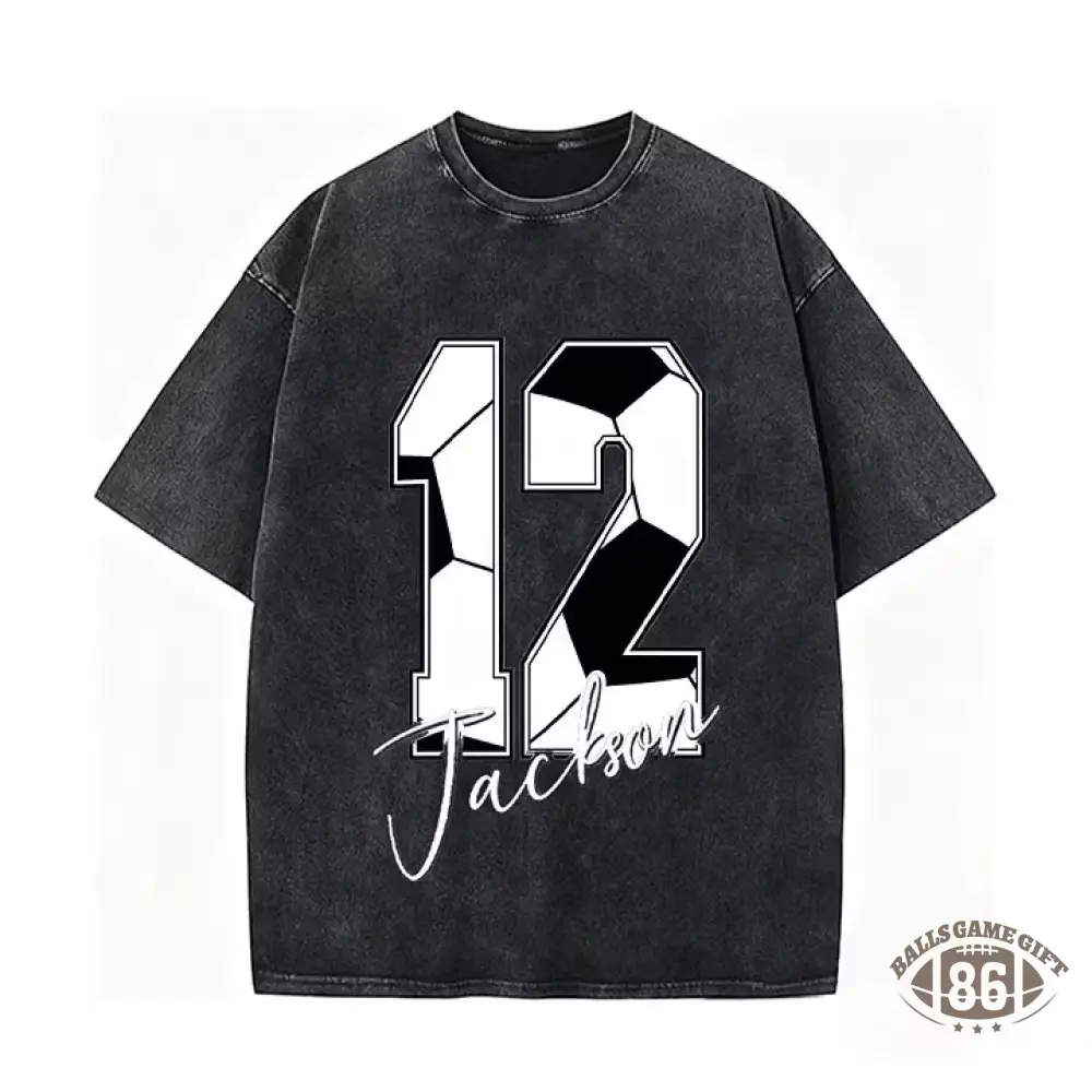 Custom Soccer Name & Number Tee
