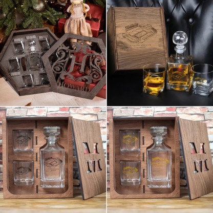 Kinnick Stadium - Iowa Hawkeyes Whiskey Set 