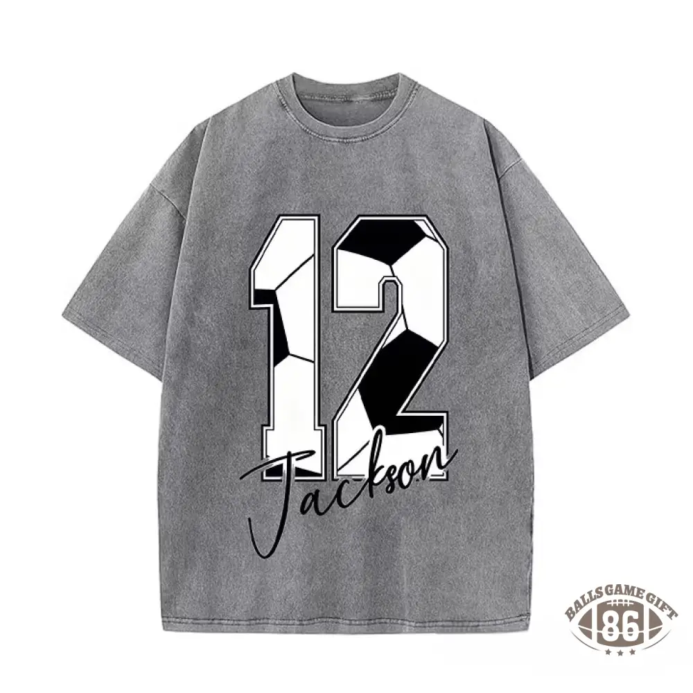 Custom Soccer Name & Number Tee