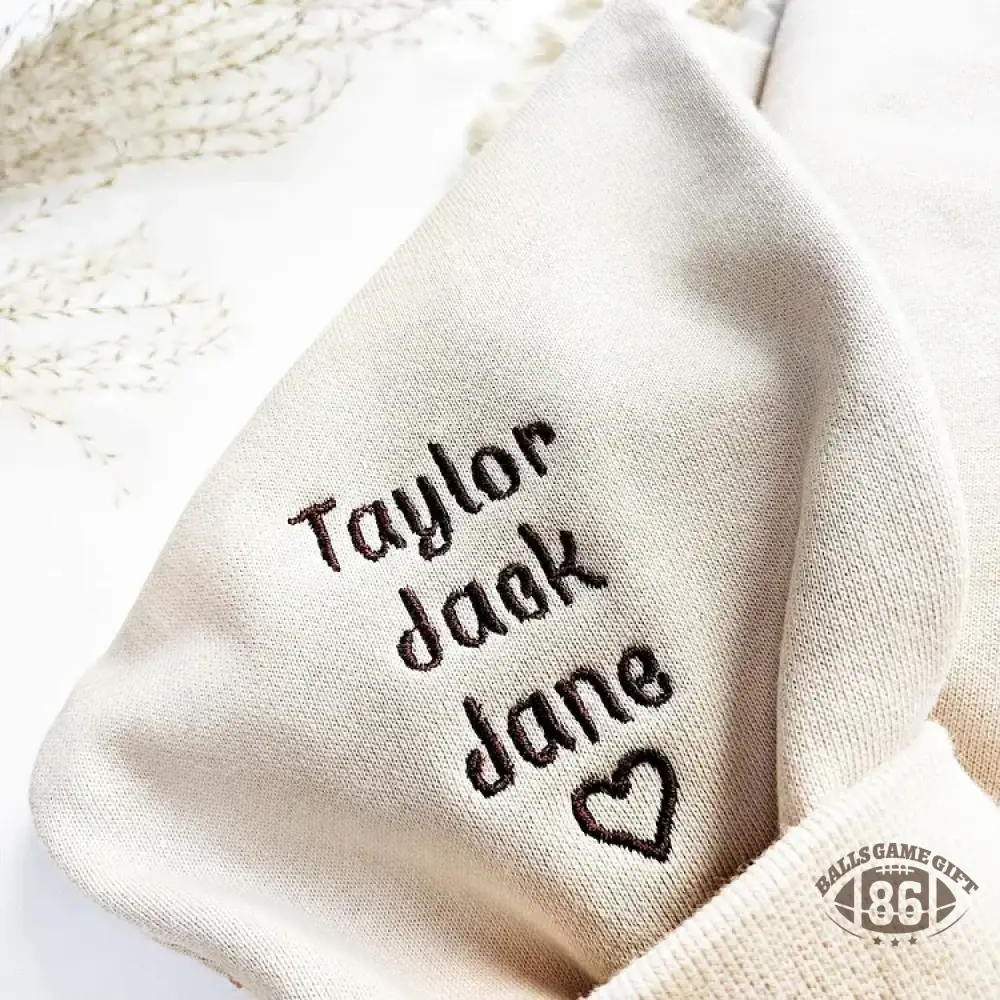 Customized Mom Mum Mother-Child Photo Mother's Day Embroidered Sweatshirt