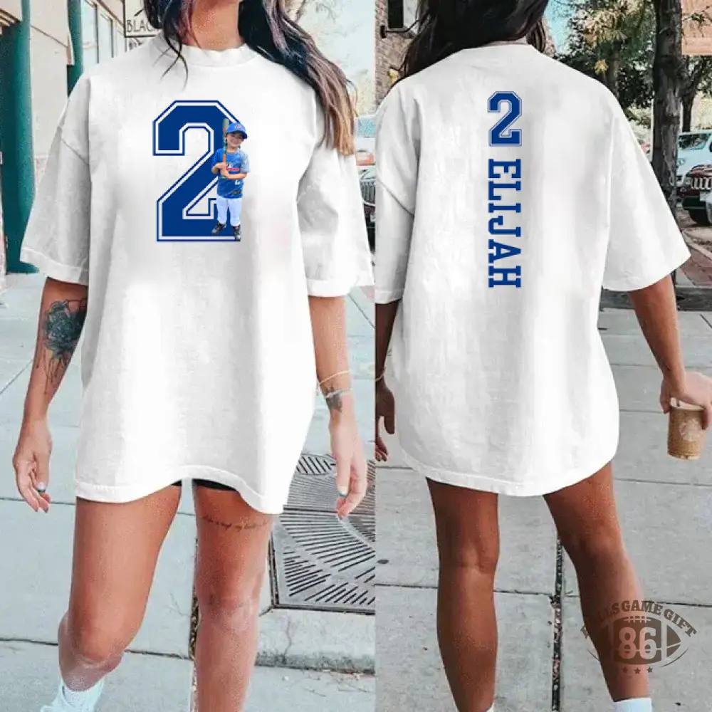 Custom Family Photo Sport T-Shirt - For Sport Lover/Fans