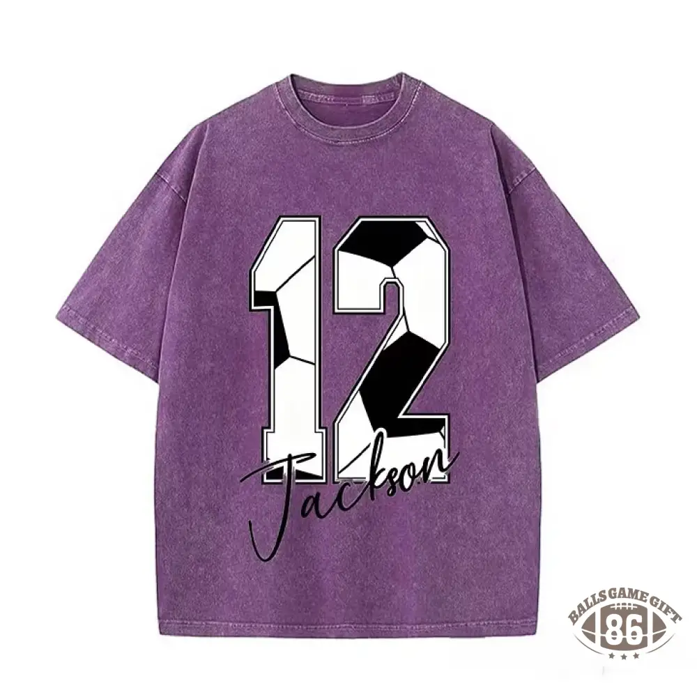 Custom Soccer Name & Number Tee