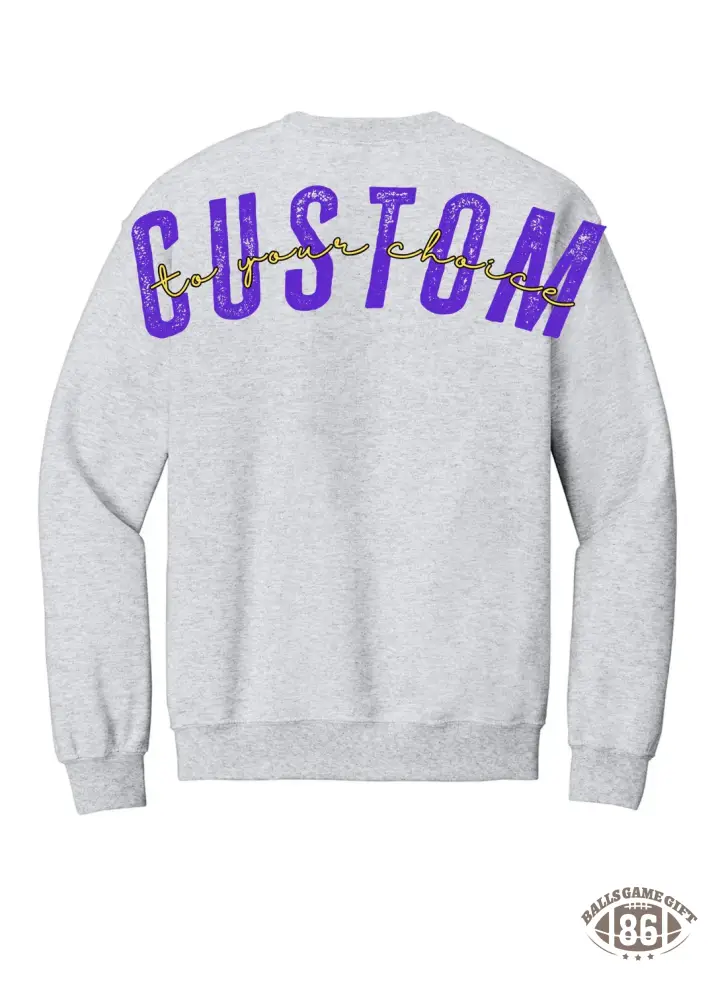 Custom 1/4 Zip Distressed Big Back With Front Print