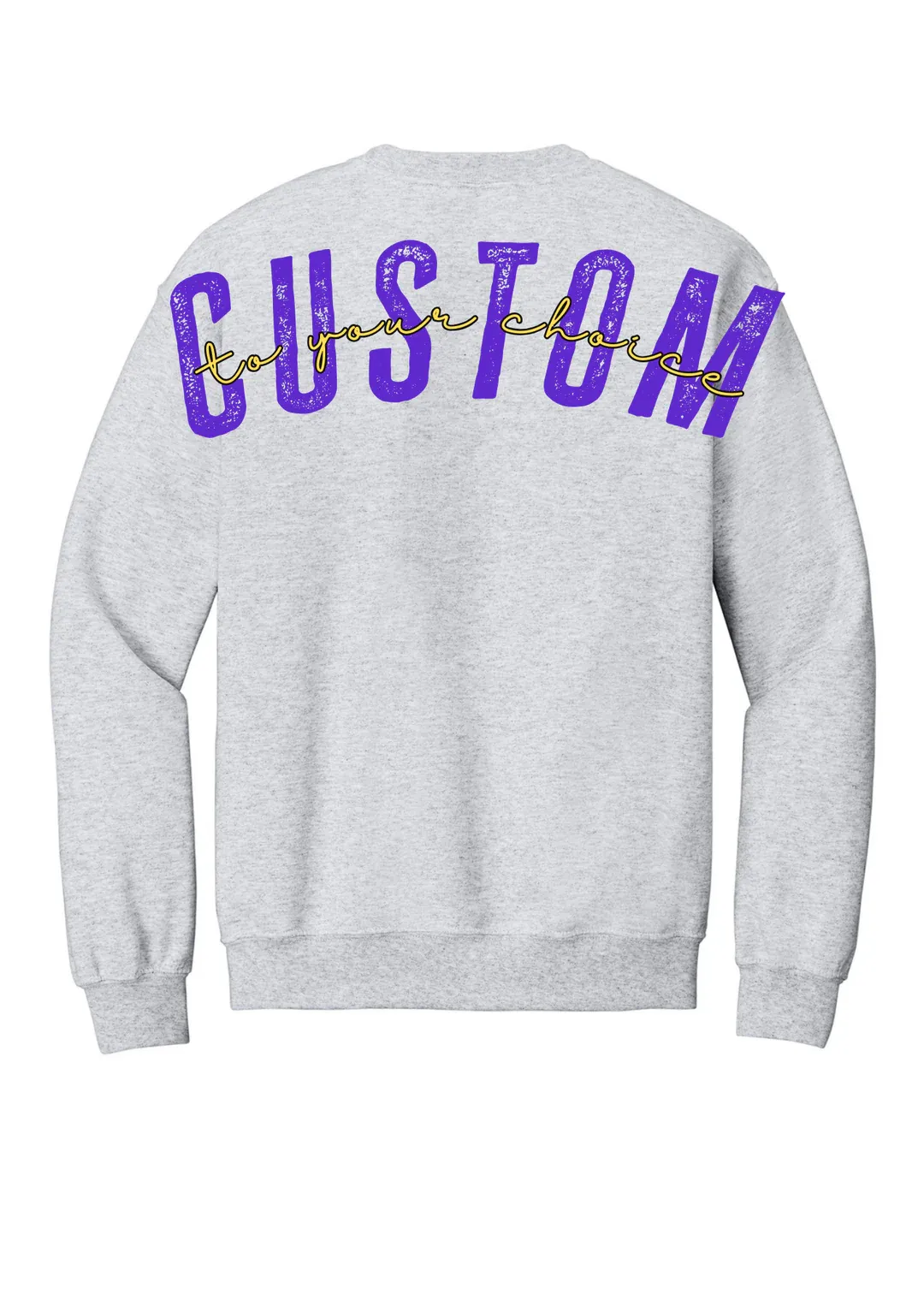 Custom 1/4 Zip Distressed Big Back With Front Print