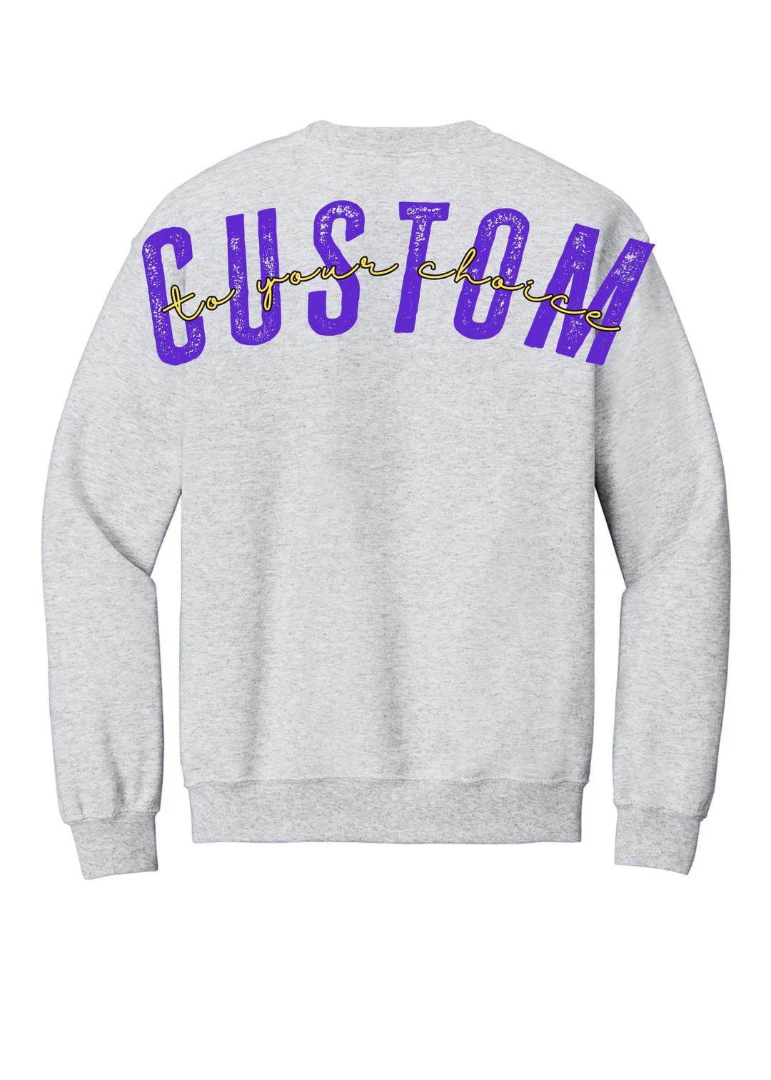 Custom 1/4 Zip Distressed Big Back With Front Print